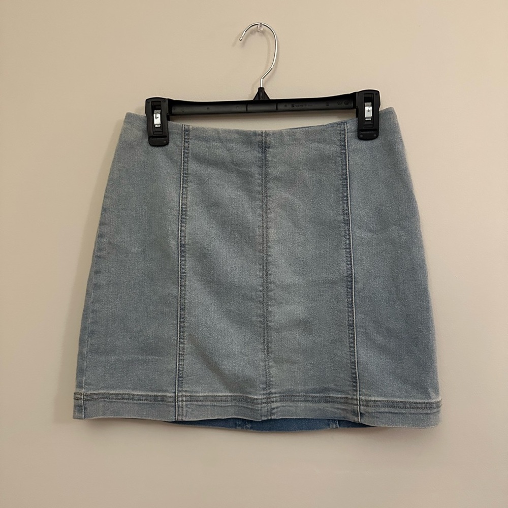 Wild Fable Light Blue Denim Mini Skirt